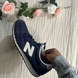 New Balance Dark Blue and White Sneakers
